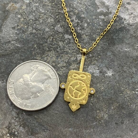 NEW Vintage Style World Tarot Pendant Layering Necklace - Picture 8 of 8